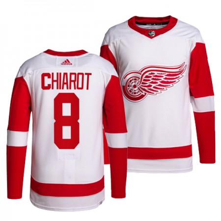 Detroit Red Wings Hockeydrakt Ben Chiarot 8 Hvit Adidas Authentic - Herre